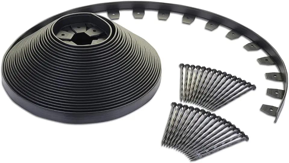 EasyFlex Heavy Duty No-Dig Edging Kit - 100ft., Black