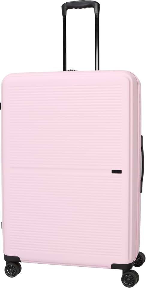 TRIPS AXIS 28-Inch Lightweight Durable Hardside 8-Wheel Spinner Checked Suitcase Size Luggage, Lilac