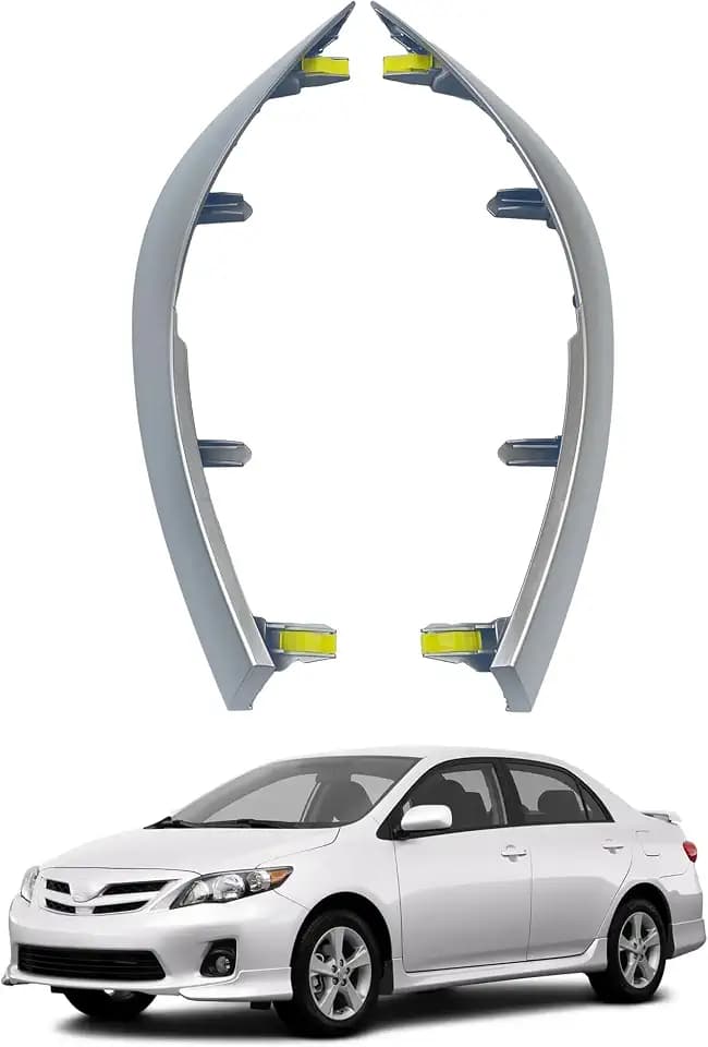 2Pcs Upper Central Dashboard Trim Strip Fit for 09-13 Corolla