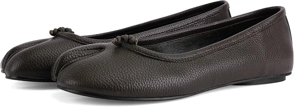 VBDB Tabi Ballet Flats Shoes for Women Rounde Toe Wide Width Split Toe Low Heel Comfortable Flats Shoes