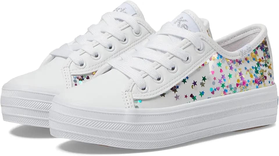 Keds Girls' Triple Up-Glitter Under Glas (Little Kid/Big Kid)