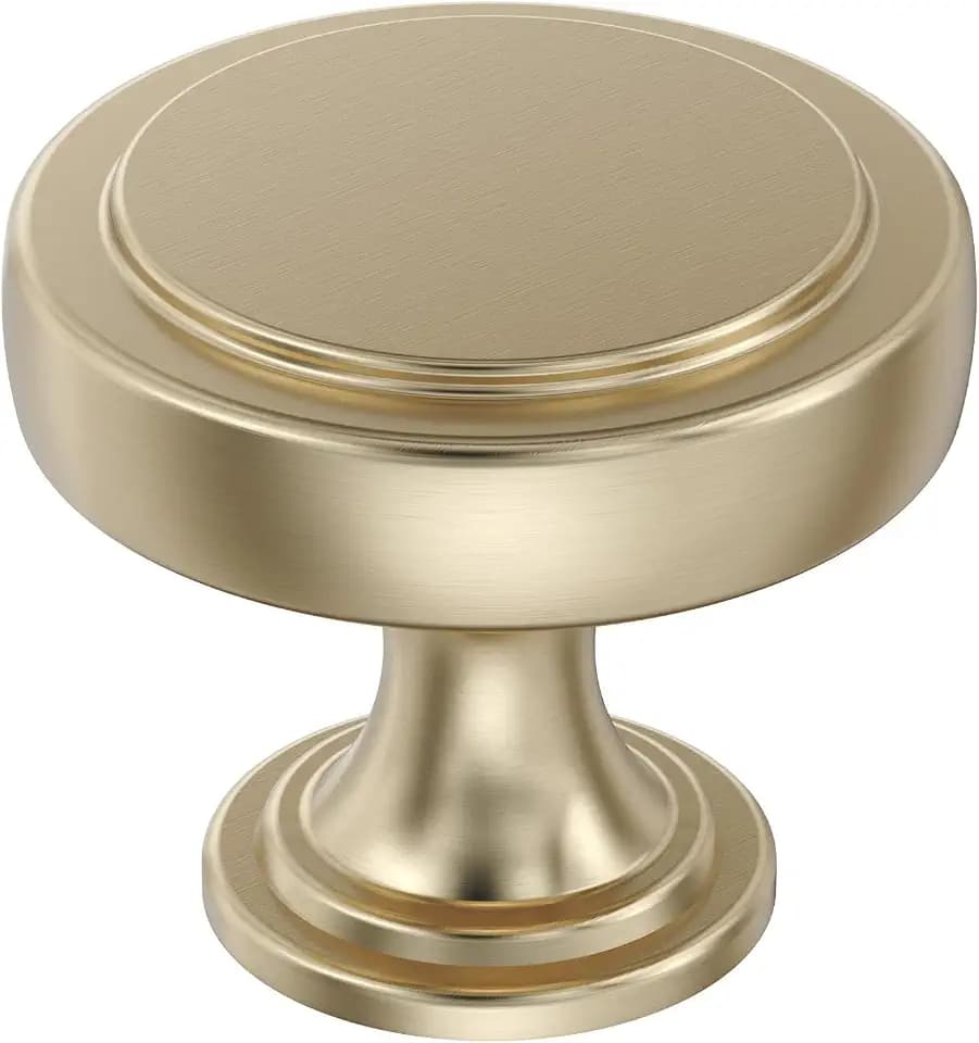 Amerock 1-3/8" Round Exceed Golden Champagne Cabinet Knob