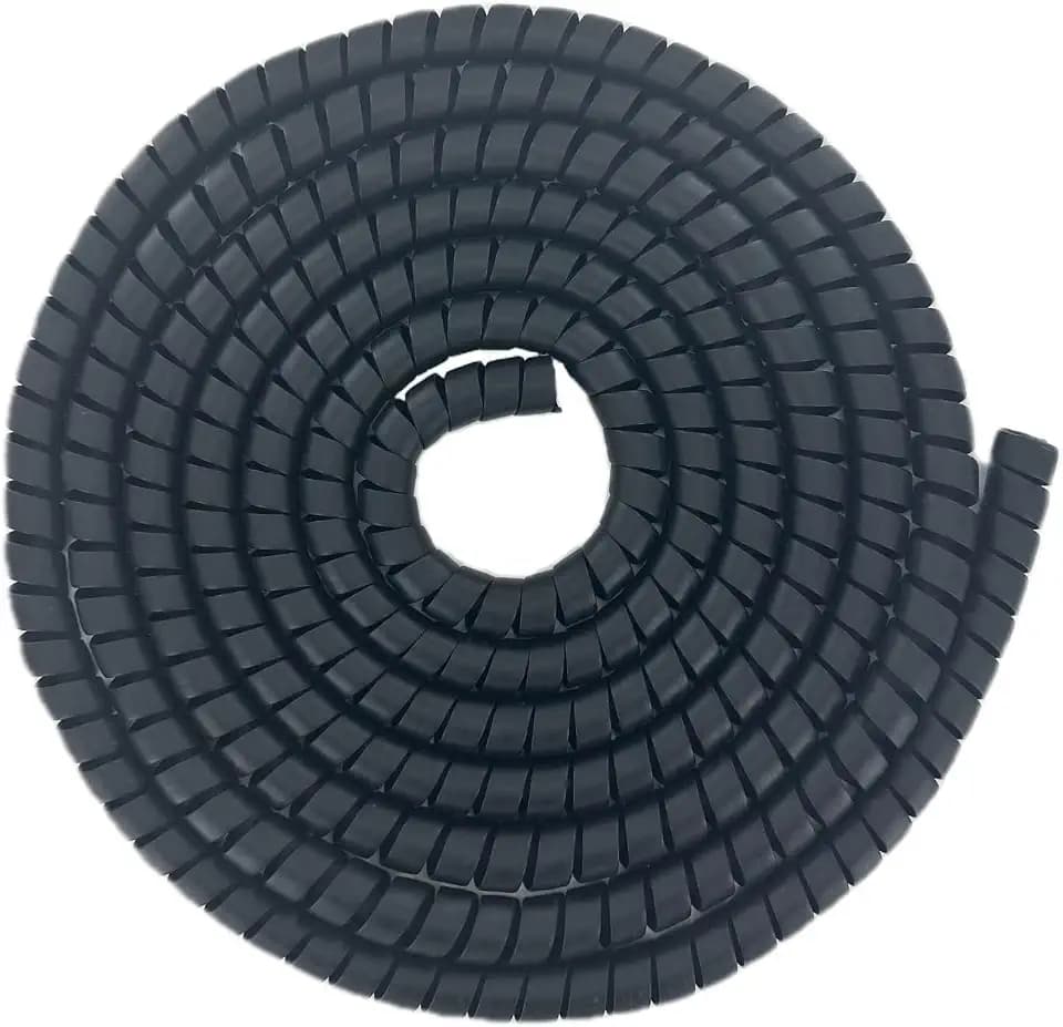 Spiral Wrap Hose Cable Protector - 1.25" OD x 20' Pre-Cut Lengths-Safe Hose Protector to Avoid Wear and Extend Life for Hydraulic Pneumatic Hoses