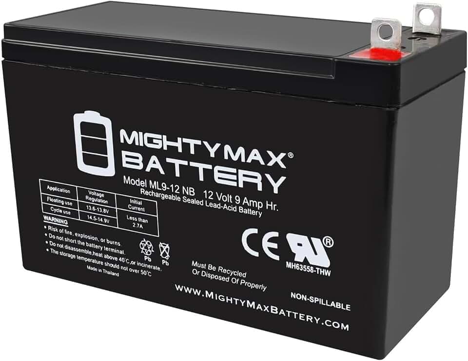 Mighty Max Battery 12V 9AH SLA Battery Replacement for Generac GP7500E