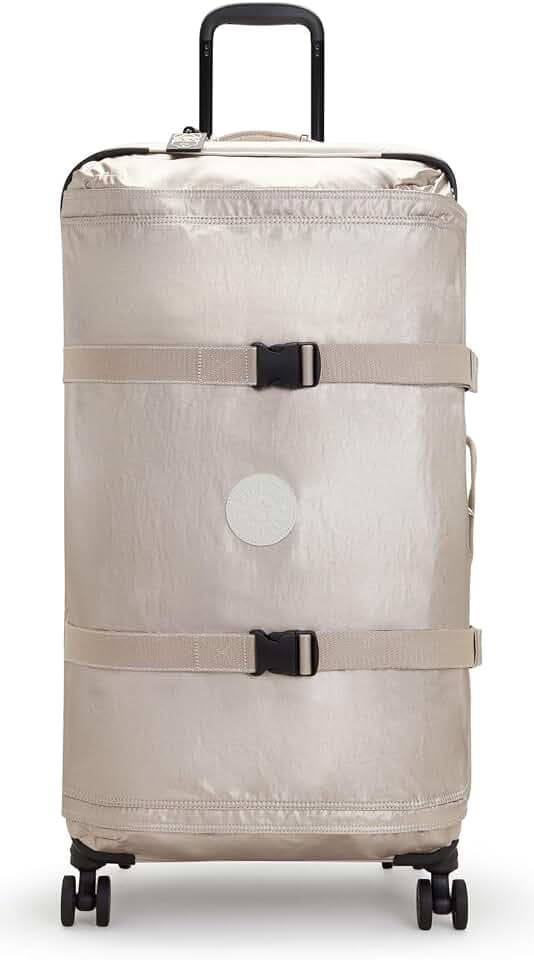 Kipling SPONTANEOUS L Großes Rollgepäck, hochkant, Metallic Glow (Silber)