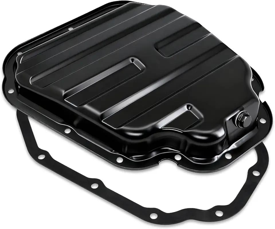 Engine Oil Pan Sump with Drain Plug & Gasket, Compatible with 2007-2012 Nissan Altima L4 2.5L, 2013 Altima Coupe 2.5L, Replace# 11110-JA01E