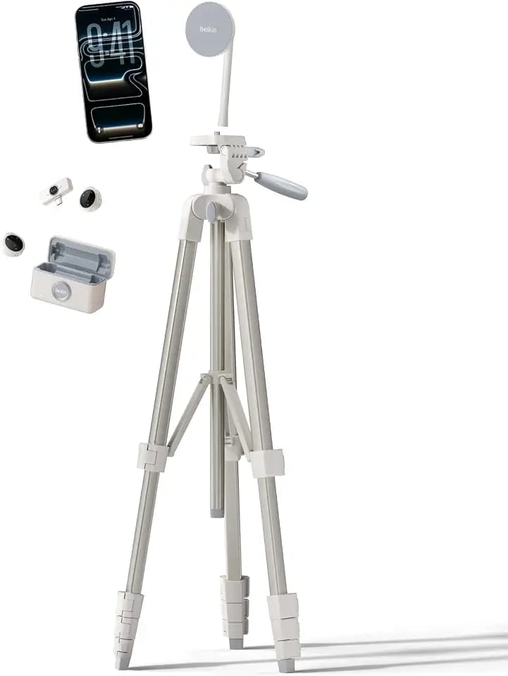 Belkin Stage Creator Essentials Kit, Tripod, Phone Mount, Dual Microphones