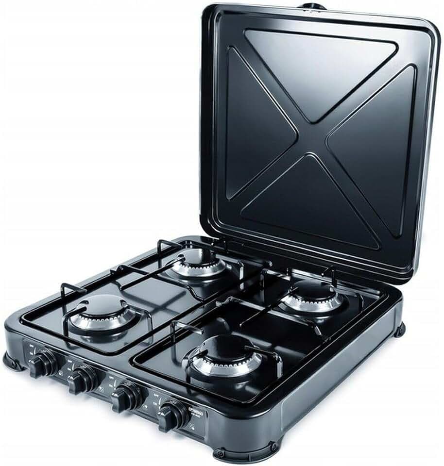 Promis KG400C hob Black White Countertop Gas 4 Zone(s)