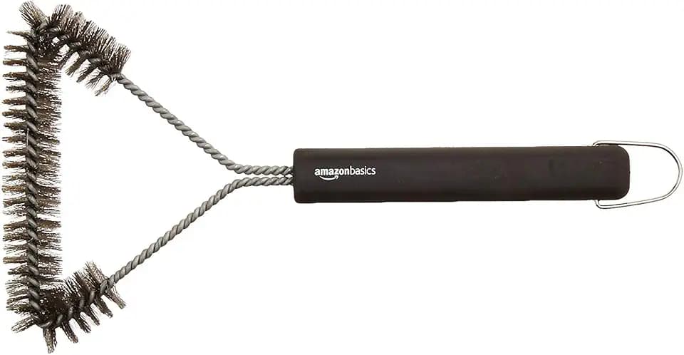 Amazon Basics Grillbürste, dreieckig, 30,5 cm, Schwarz