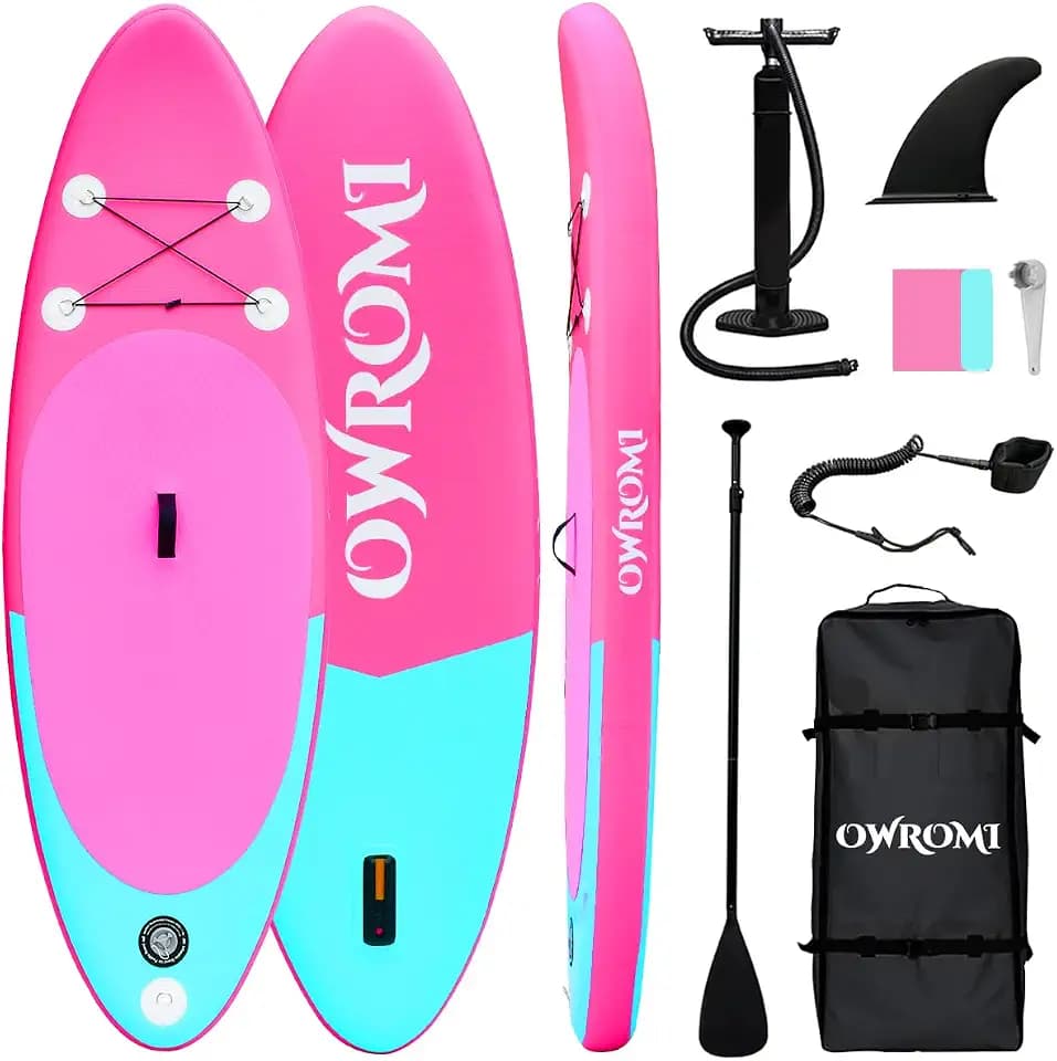 Kids Stand Up Paddle Board with Inflatable SUP Accessories, Non-Slip Comfort Deck Inflatable Paddle Board for Kid, Durable, Lightweight Fin for Youth & Kids
