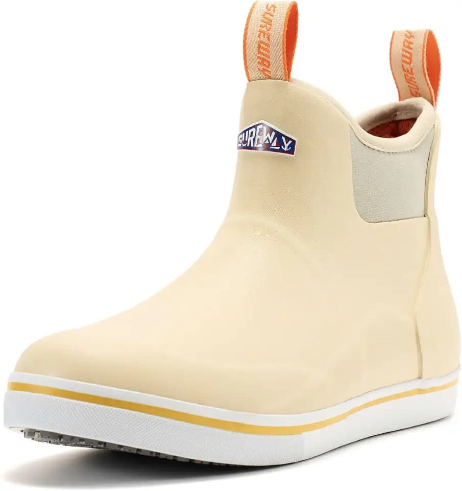 SUREWAY Men's Waterproof Ankle Deck Boots