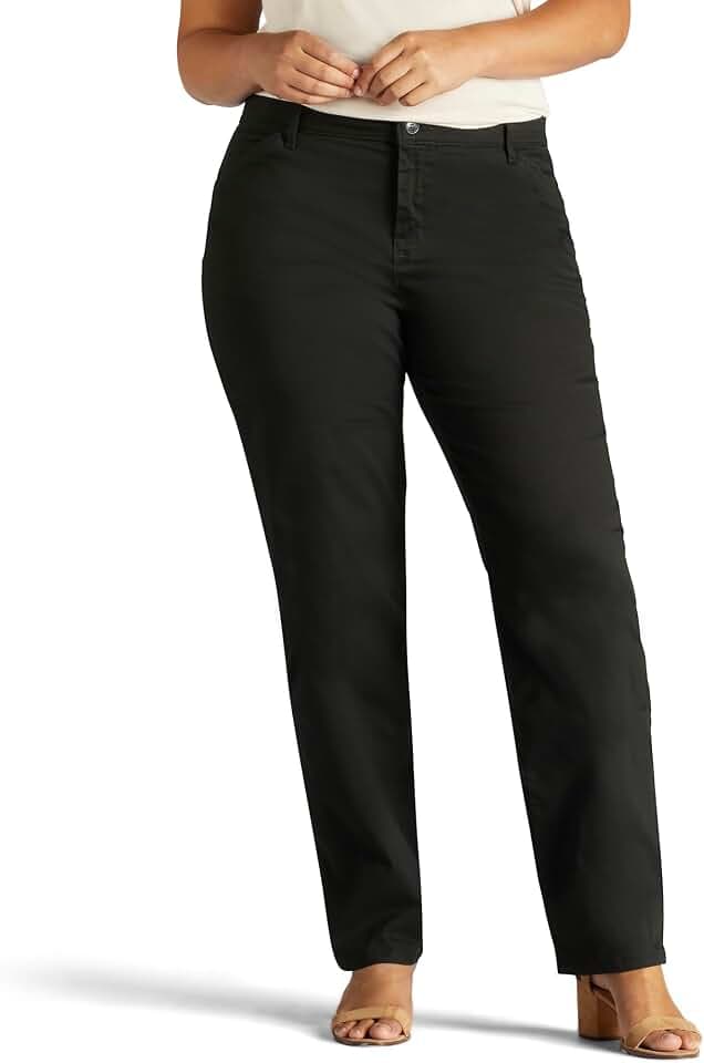 Lee Damenhose, knitterfrei, lockere Passform, gerades Bein