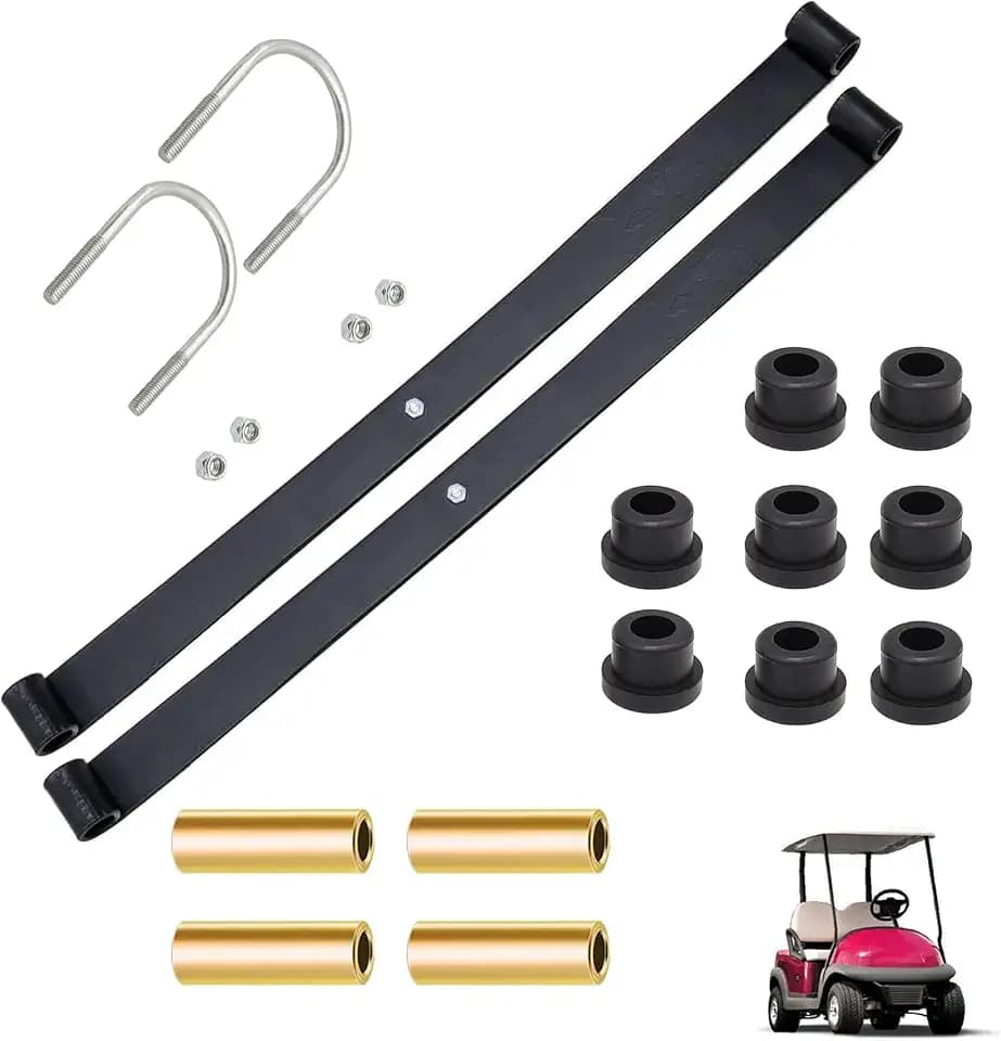 DRIVE UP Golf Cart Standard Rear Leaf Spring Kit for Club Car Precedent Tempo and Onward 2004-Up Electric Models, with Bushings Sleeves U-Bolt, OEM 102509301, 102513001-2 Pack