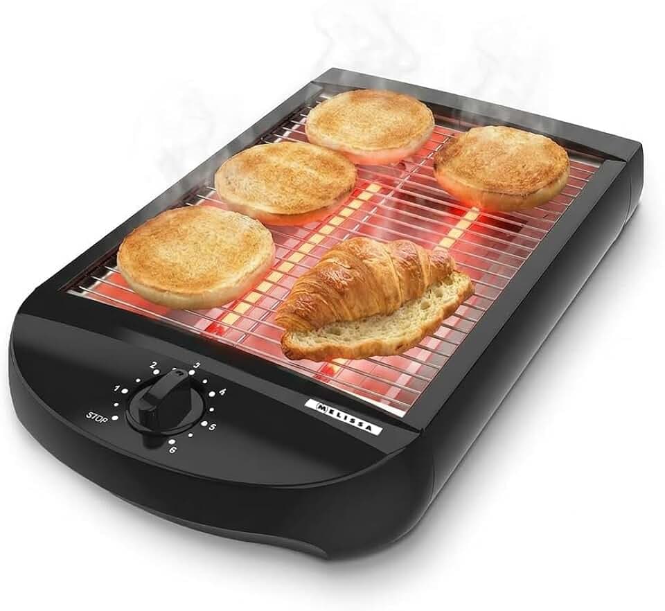 Melissa 16140145 - Tisch-Toaster/Flacher Ofen-Buns-Wärmer - Toast