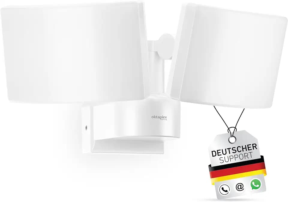 Oktaplex Cali Dos Außenlampe dreh- / schwenkbar 3000K Warmweiß 40W