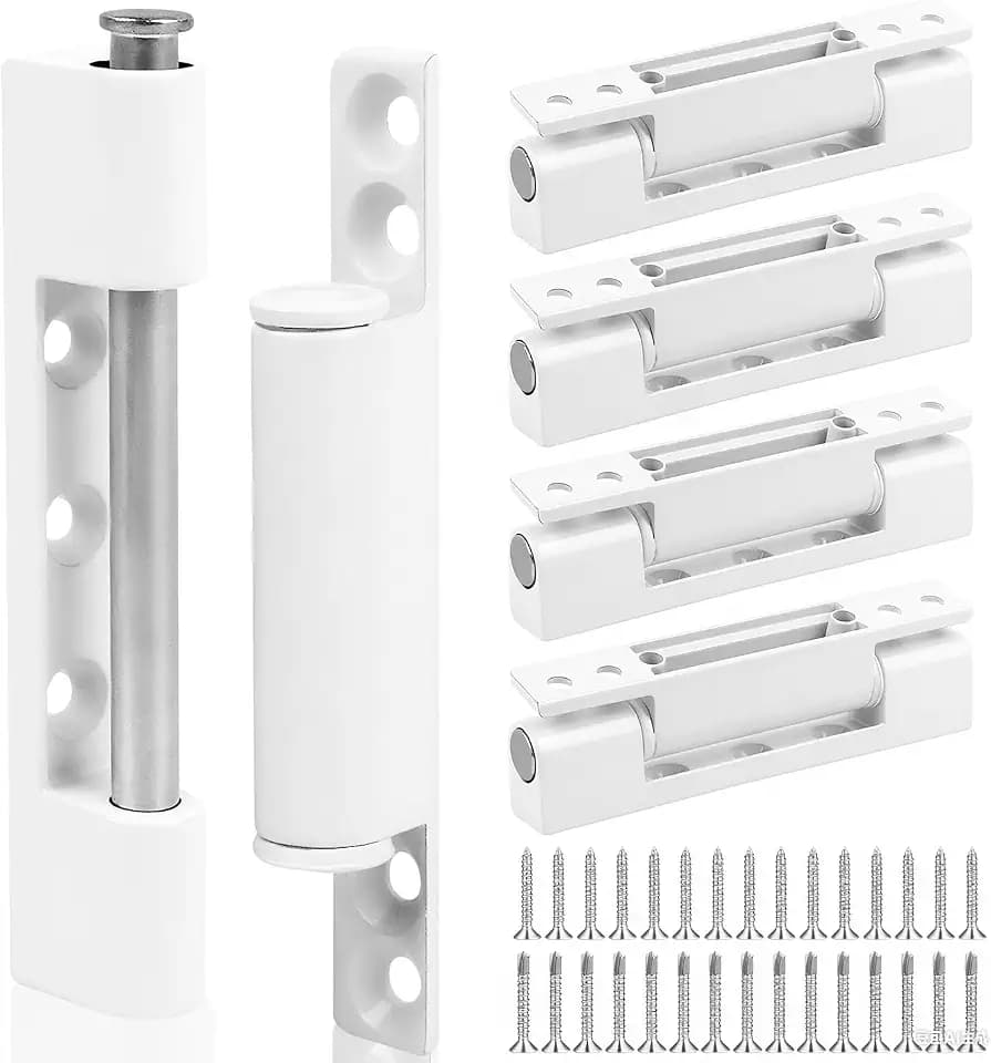 Tür und Fenster Scharniere 5Stk Türscharniere 95mm Türbänder Fensterbeschläge Ersatzteile Fensterband Scharnier Weiß Aufschraubband Zinklegierung Fensterscharnier für Fliegengitter Tür Fenster