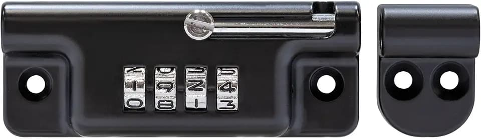 ABUS Sicherheitsriegel 322/112 mit Zahlenkombination - Schwarz, 4-stellig