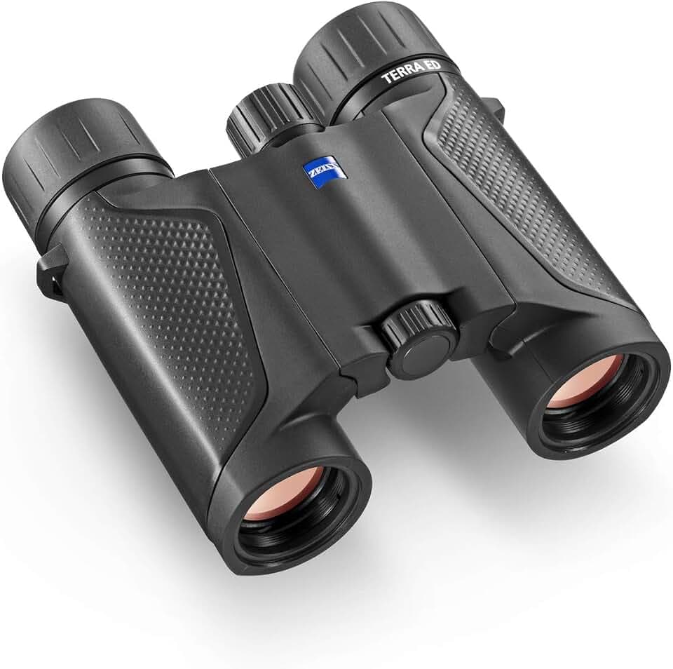 ZEISS Terra ED Taschenfernglas, kompakt, wasserdicht und schnell fokussierend mit beschichtetem Glas für optimale Klarheit bei Allen Wetterbedingungen für Vogelbeobachtung, Jagd, Besichtigungen