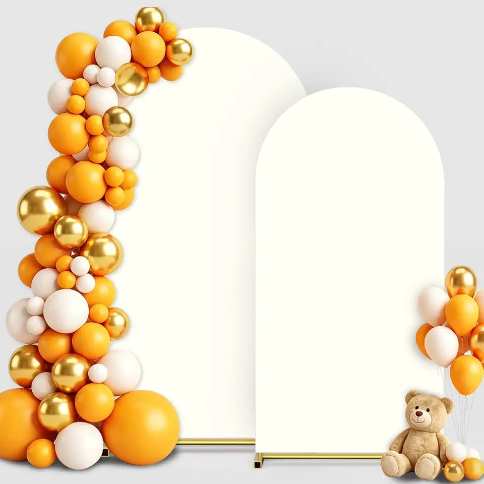 Arch Backdrop Cover Set of 2(7.2FT+6FT), Arch Covers Backdrop