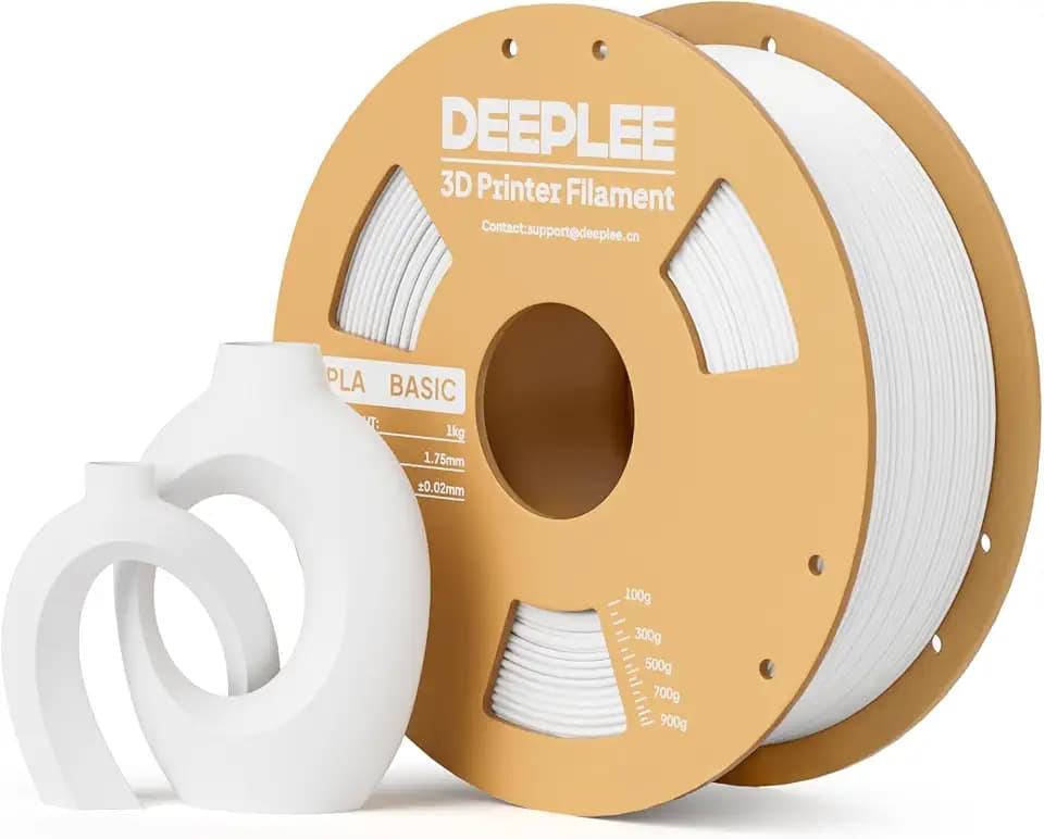 DEEPLEE Basic PLA Filament 1.75mm Weiß 1KG