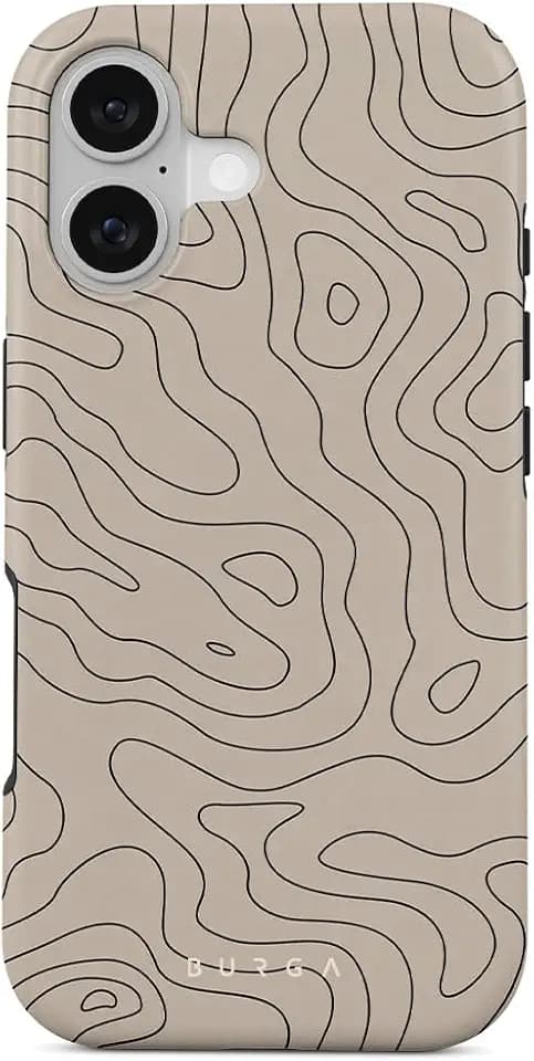 BURGA Unisex Phone Case for iPhone 17 – Dual-Layer Hybrid Design with Shock-Absorbing Silicone & Durable Exterior, Scratch-Resistant Finish and Raised Bezel Edge for Screen Protection & Daily Use