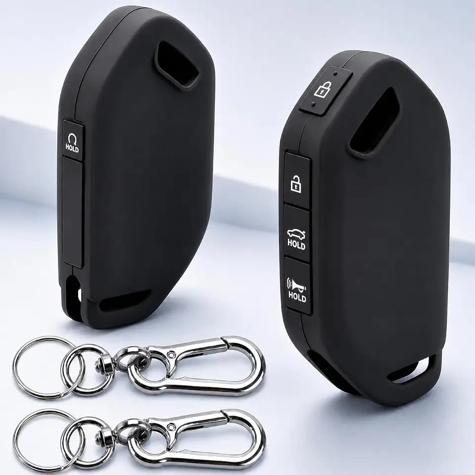 Key Fob Cover for Kia Sportage K4 K5 Telluride Sorento, Silicone 2-Pack
