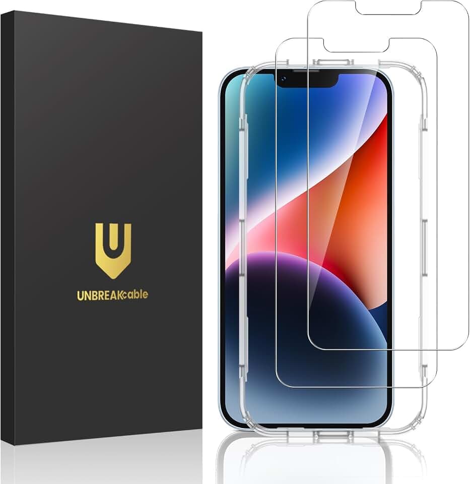 UNBREAKcable 2-Pack Screen Protector for iPhone 16e/14/13/13 Pro