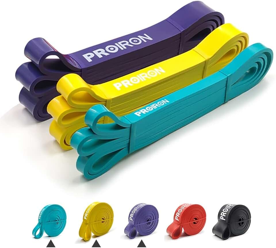 PROIRON Resistance Bands, Widerstandsbänder Set für Kraftraining, Pull Up Fitnessbänder, Bänder Krafttraining für Fitness/Sport/Muskelaufbau/Klimmzug/Yoga/Crossfit