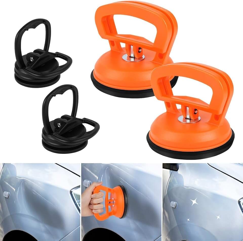 flintronic Auto Dent Saugnapf, Heavy Duty Saugheber (4er Set), Gummisauger
