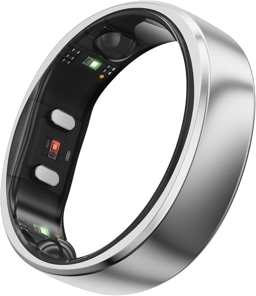 RingConn Gen 2 Smart Ring, weltweit erstes Schlafapnoe-Monitoring, Keine App-Abonnement, 12 Tage Akkulaufzeit, Stress-/Herzfrequenz-/Frauen-Gesundheits-Tracker, kompatibel mit Android und iOS