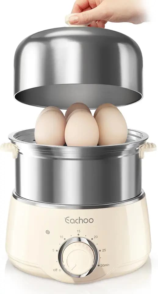 CACHOO Hard Boiled Egg Cooker, 14-Egg Stainless Steel Egg Boiler