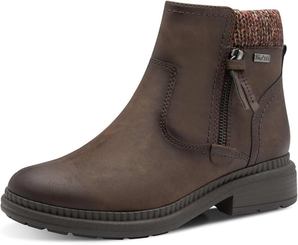 Jana Damen Stiefeletten mit Reißverschluss Vegan