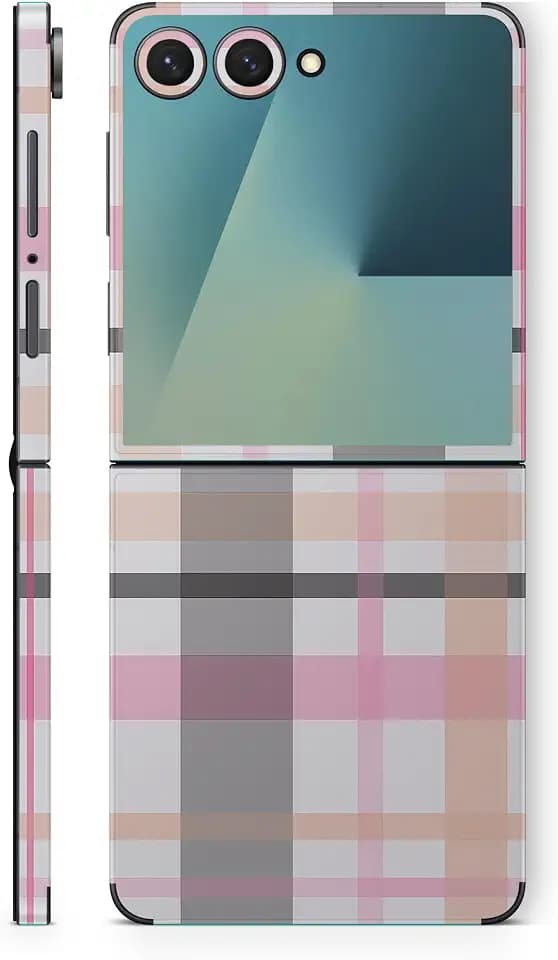 Phone Skin Compatible with Samsung Galaxy Z Flip 7 - Plaid - Premium 3M Vinyl Protective Wrap Decal Cover - Easy to Apply | Crafted in The USA by MightySkins