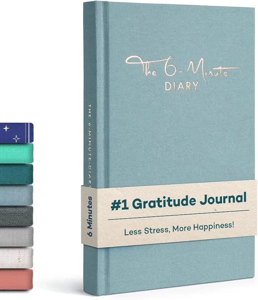 The 6-Minute Diary (6-Minuten-Tagebuch auf Englisch) | Gratitude journal, manifestation journal | Journaling for more mental health, self care & mindfulness