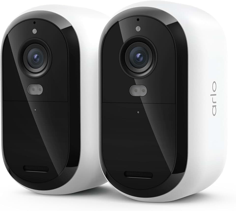 Arlo Basic Security Camera (3. Generation), 2K, Battery Operated, Person Recognition, Parcel Detection, Animated Preview, 1-Month Safe Plan Trial, Dual WiFi