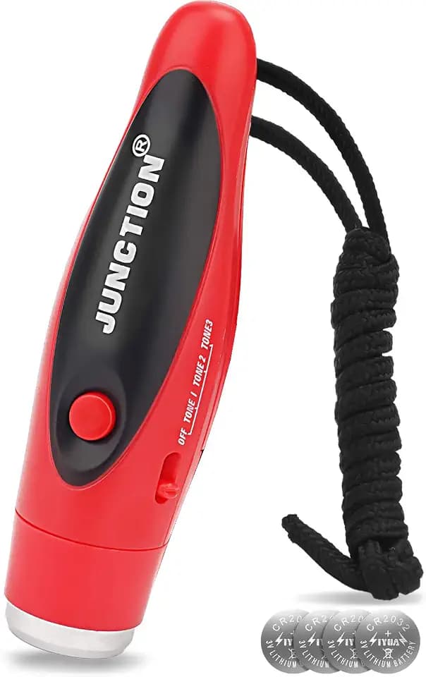 UNIWA Electronic Whistle, Battery Operated Whistle Adjustable 3 Different Loud Whistle Sounds with Lanyard Handheld Electronic Whistles for Referees Volleyball Coaches Teacher, Soccer Sports Whistle