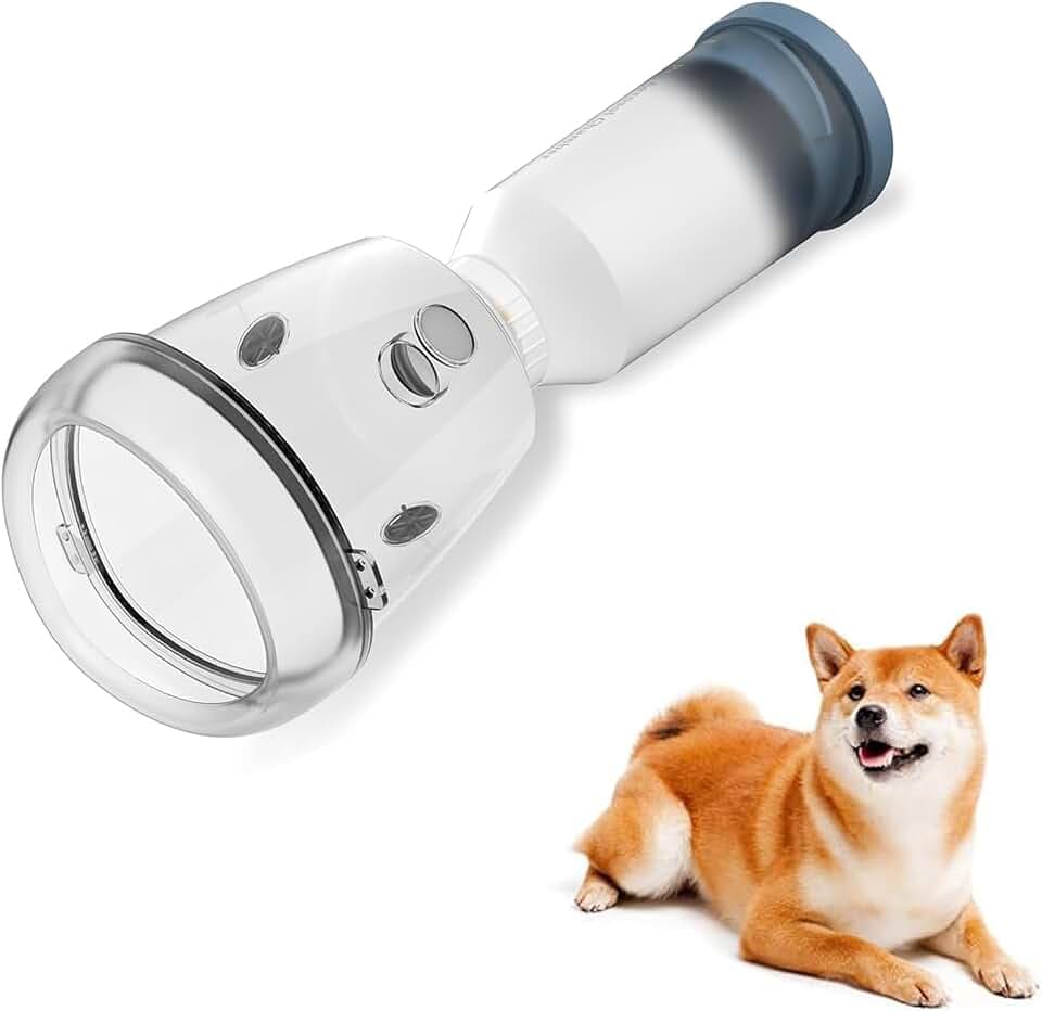 Hundeinhalator-Dichtung für mittelgroße Hunde, Haustier-Aerosolkammer mit Silikonmaske für Erste Hilfe zu Hause oder draußen (M)