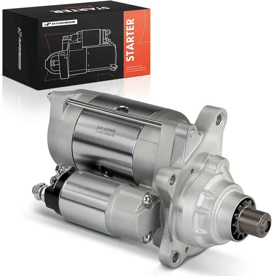 A-Premium Starter Motor, 12V 3.0KW 12 Teeth Clockwise, Compatible with Ford