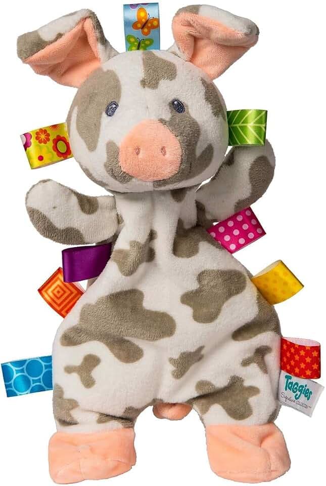 Taggies Patches Pig Lovey Soft Toy , 12 Inch (Pack of 1)