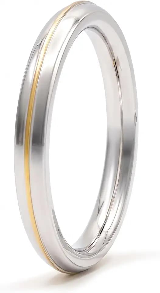 Stainless Steel & Brass Punjabi Sikh Kada Bracelet (11mm Thickness 180g Weight) | Heavy Duty Round Edge Kara Bangle for Men | Premium Steel Sikh Jewelry for Daily Wear