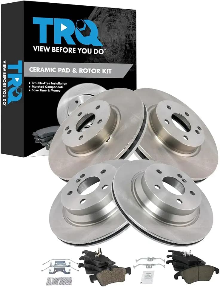 TRQ Brake Pad & Rotor Kit Ceramic