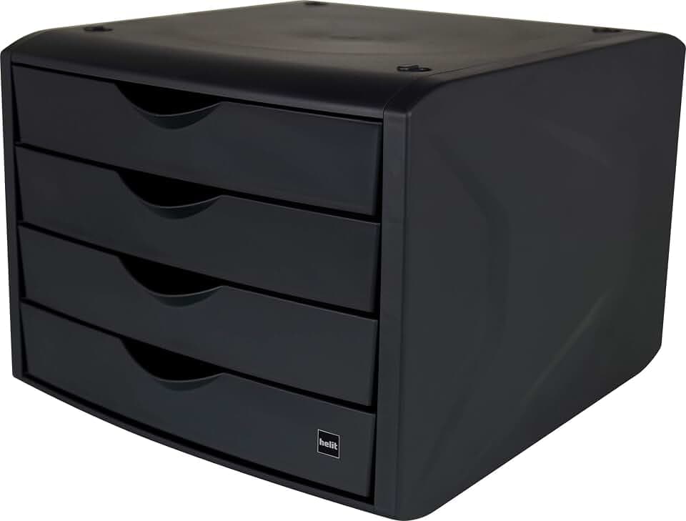helit H6429595 - Schubladenbox „the chameleon“ anthrazit-schwarz