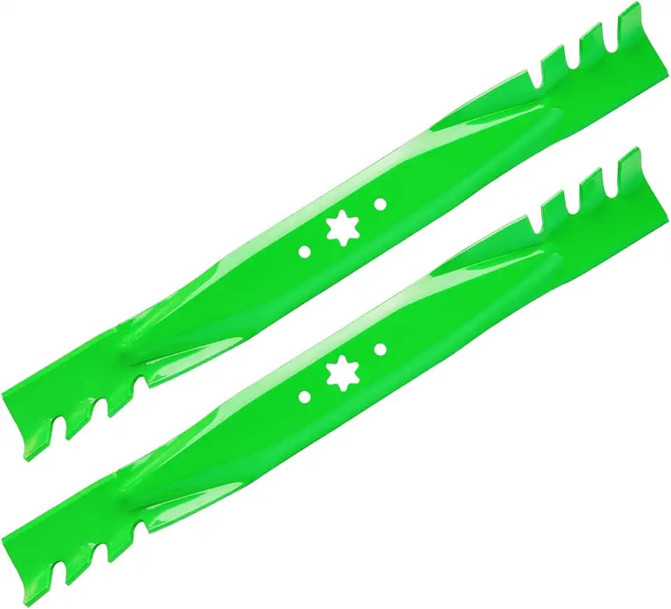 42 Inch Mulching Blades Fits Cub Cadet RZT-L42 ZT1-42 XT1-42 RZT ZT1 XT1 Troy Bilt TB42 Pony Bronco Lawn Mower 6 Star Parts Replace OEM 942-04308-X 942-04308 742-04126-X 742-0616-X 942-04126-X 3 Pack