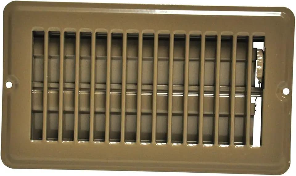 Danco Steel Floor Register, 4 x 8 in, 7/8 in Drop, Brown (61789)