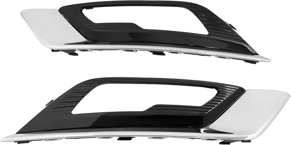 HECASA Fog Light Bezels W/Moldings Compatible with 2017-2018 Fusion