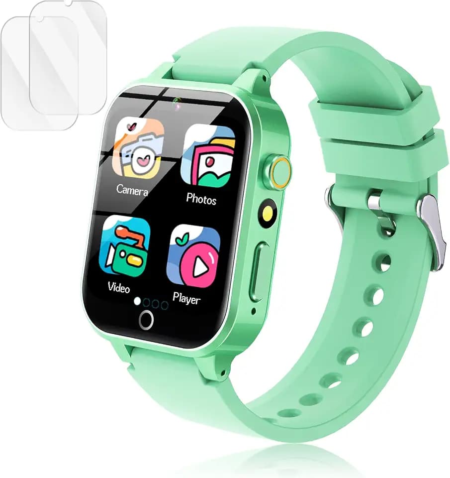 Smart Watch for Kids, 26 Puzzle Games HD Touch Screen Alarm Clock Camera