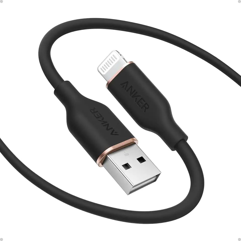 Anker Powerline Flow USB A to Lightning Cable (6 ft, USB 2.0)