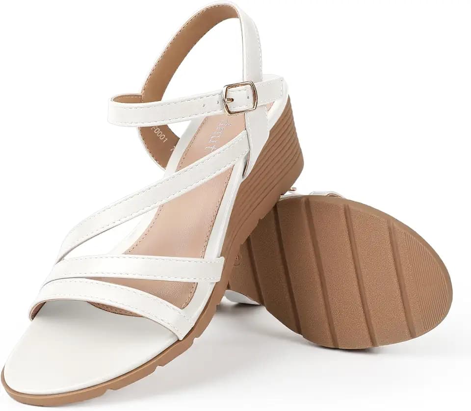 Wedge Sandals for Women Dressy Comfortable Low Heel Summer Shoes