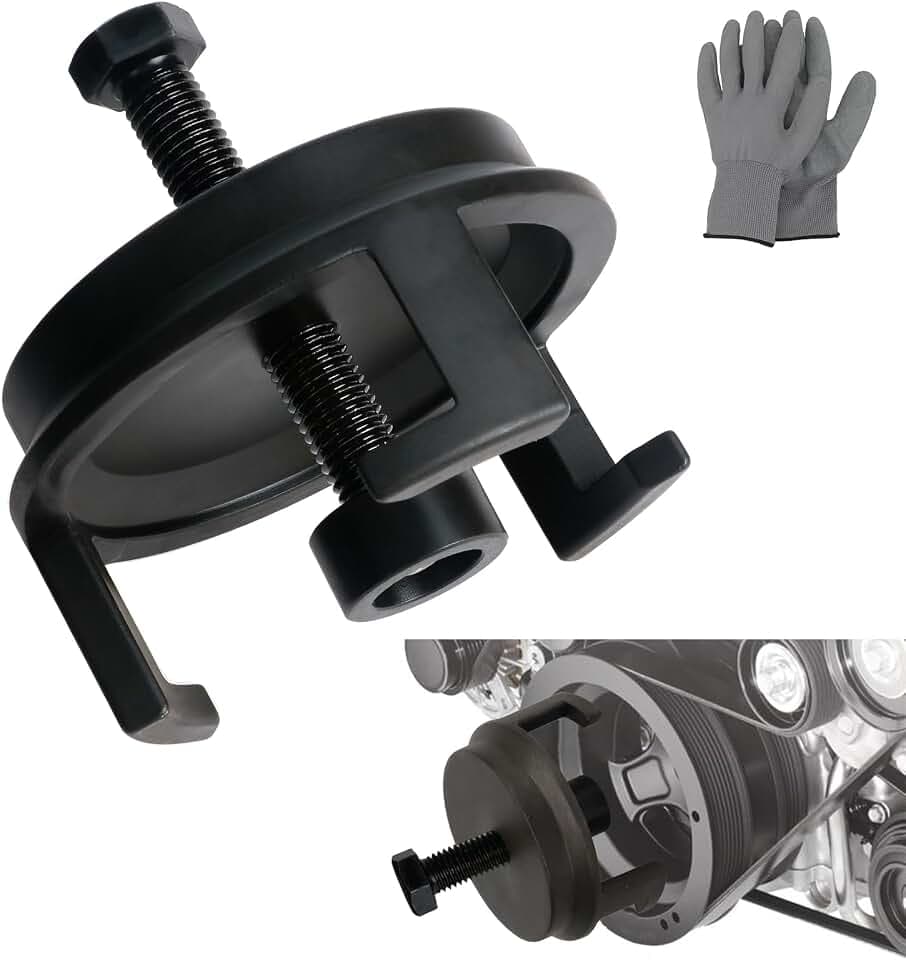 ReluxGo 25264 Harmonic Balancer Puller for GM, LS Crank Pulley Puller for GM Chrysler Jeep Dodge, Harmonic Damper Puller for Engine Balancer Removal Replacement