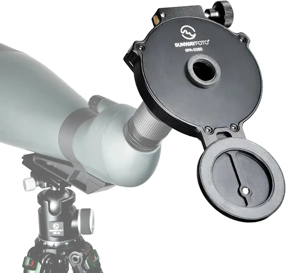 SUNWAY SPA-3060 Universal Magnetic Smartphone Adapter for Binoculars, Monoculars, Spotting Scopes & Biology Microscopes,Works with Cell Phone & Eyepiece Outer Diameter 22-60mm